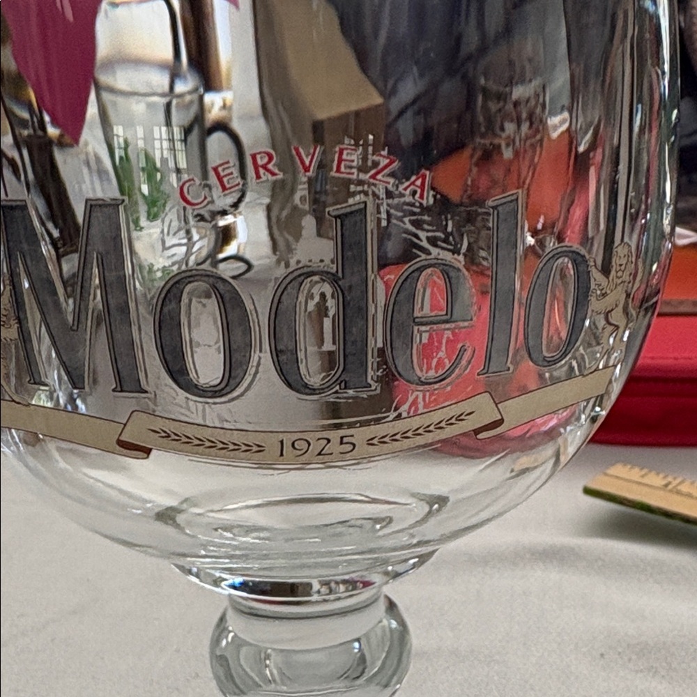 ModelCo Glass Goblet with Gold Rim - Picture 3 of 4
